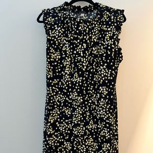 Tommy Hilfiger dress floral size 16, stretchy fabric, blue with yellow flowers